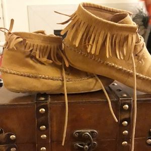 Kids moccasins suede